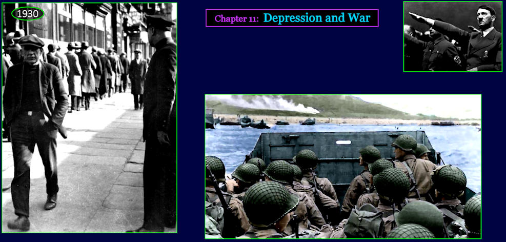 Depression and WW2, 1930s-40s